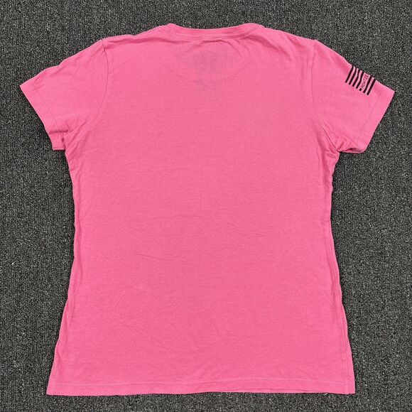 Howitzer Mfg Patriot Womens T-Shirt Pink American Short Sleeve Size Medium - Picture 4 of 6